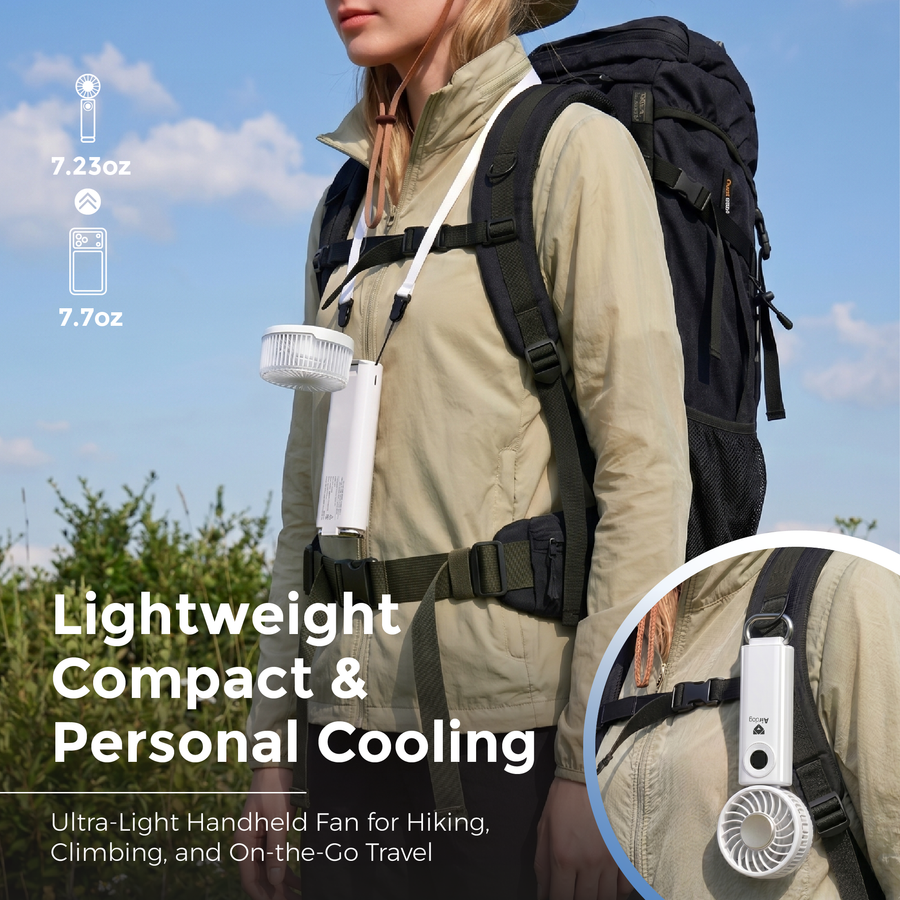 Airdog F200 handheld cooling fan that blows cold air - view 5