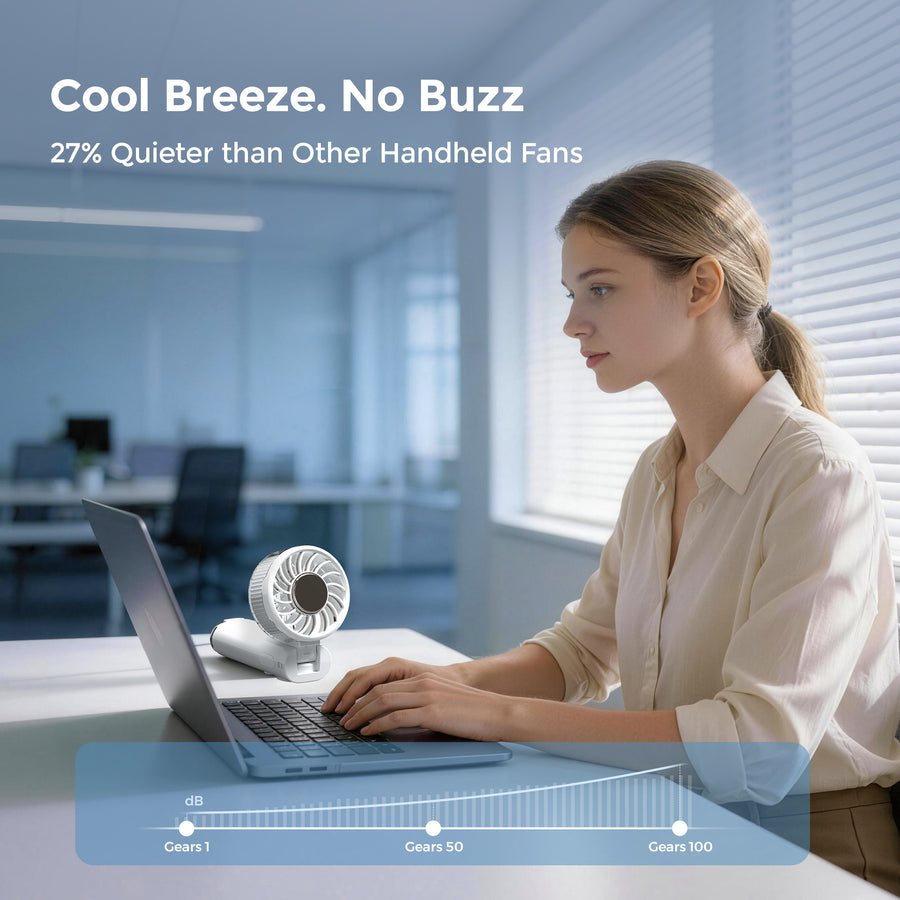 Airdog F200 handheld cooling fan that blows cold air - view 6