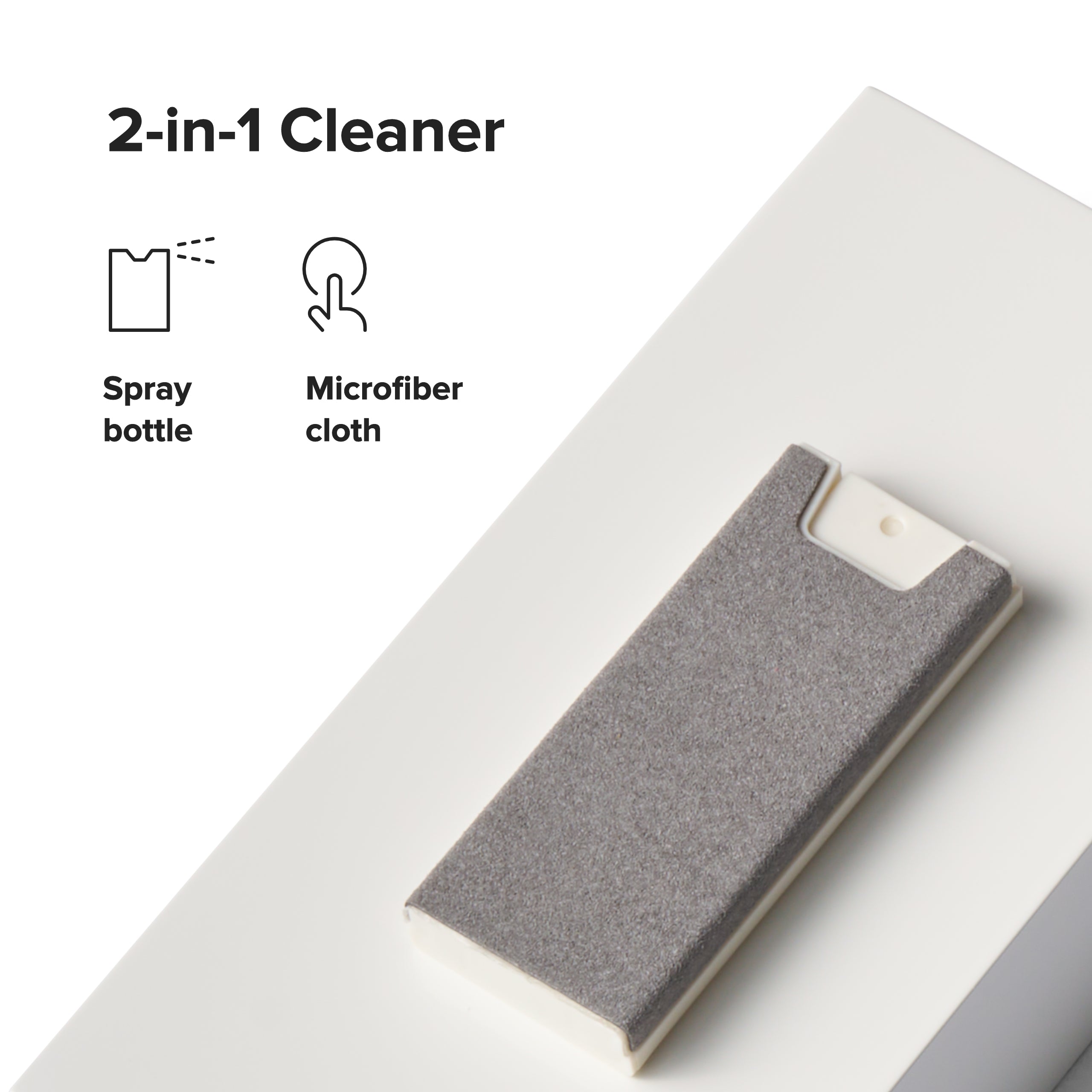 Clean Screen Microfiber and Spray Kit Black