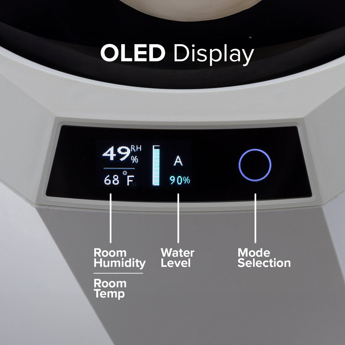 AirSoap H2O humidifier beside a sofa in a home