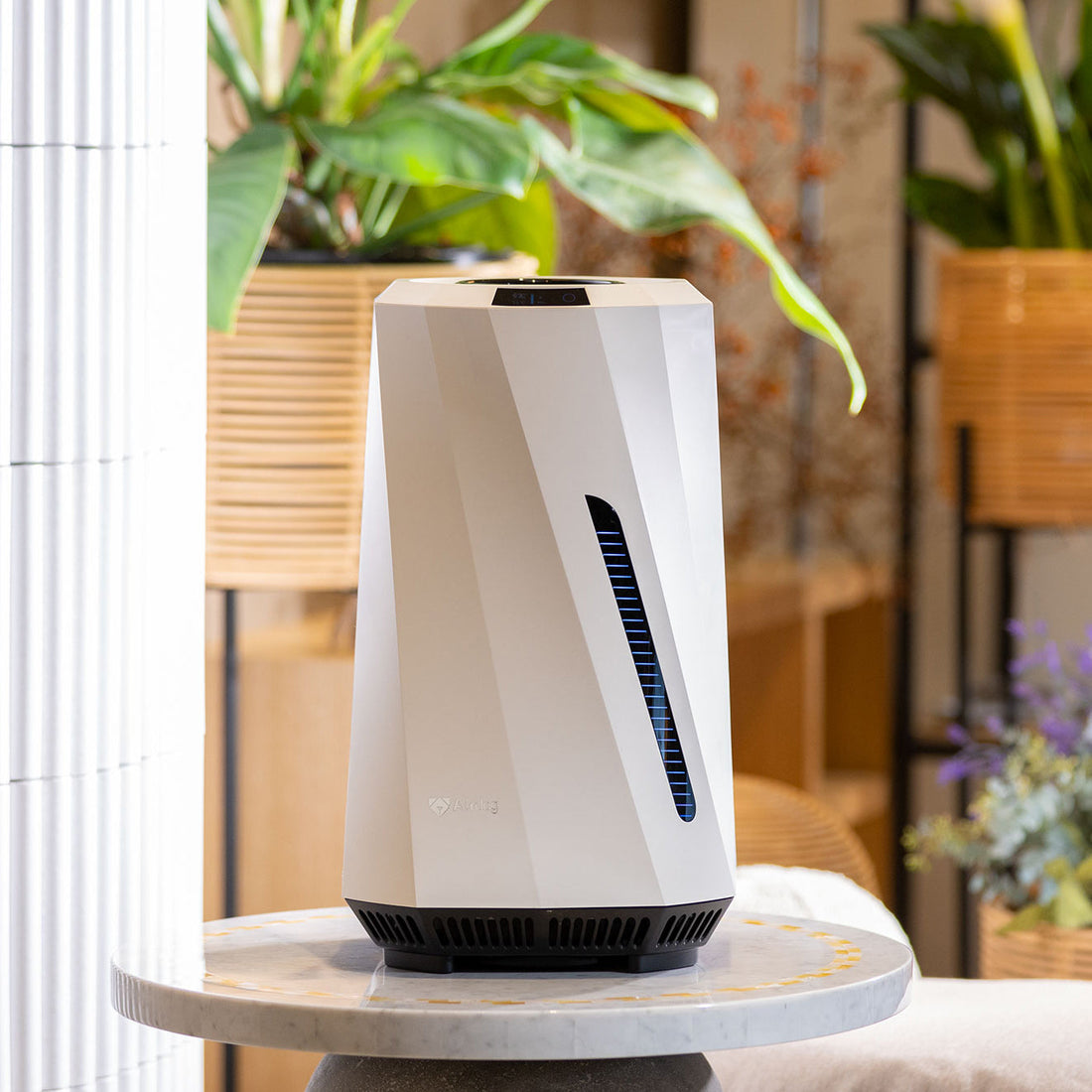 AirSoap H2O humidifier running in a living room
