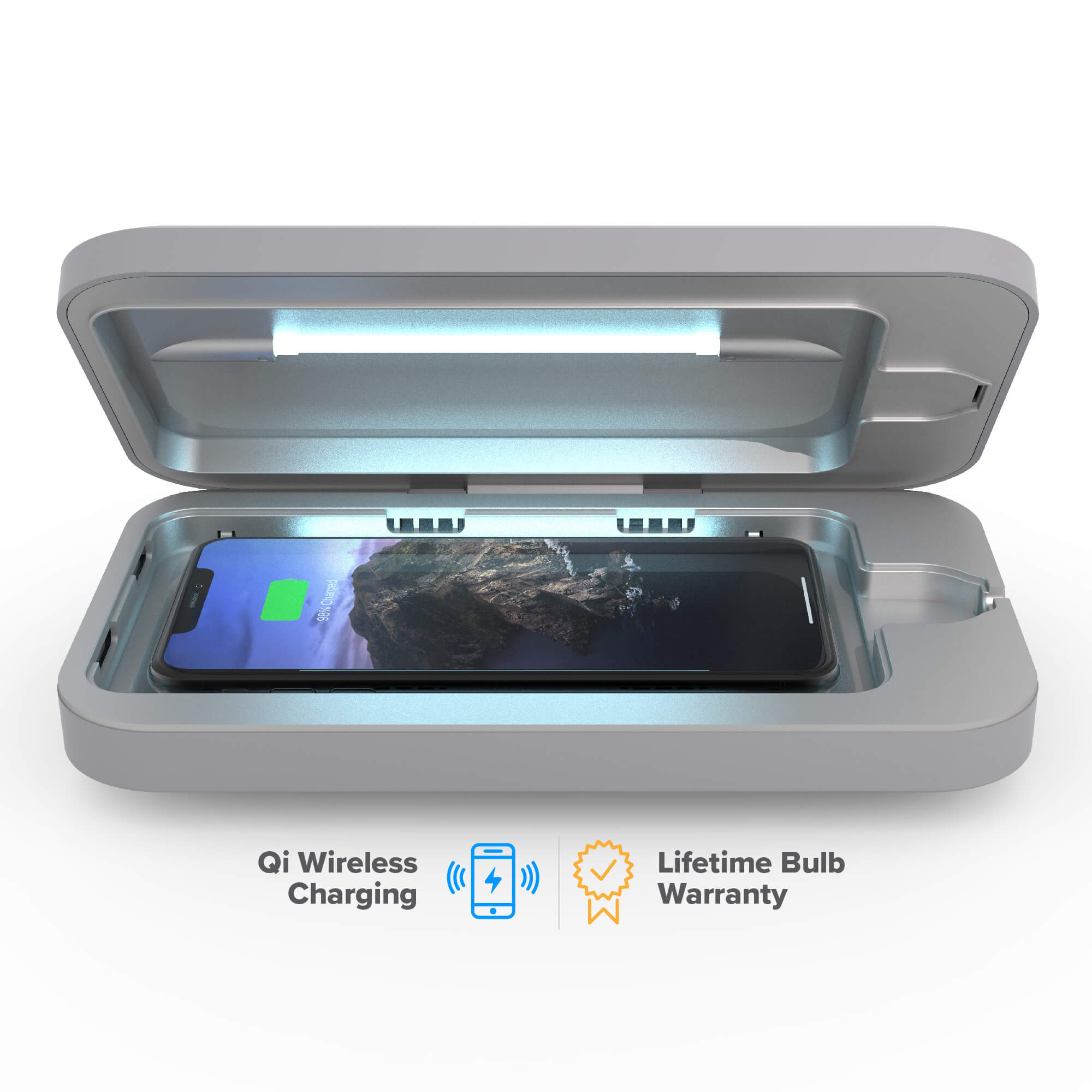Qualcomm Quick Charge 3.0 Mobile Phone Wireless Charging UV Sterilizing Box