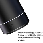 Luma UV water bottle Black